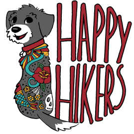 A picture of the Happy Hikers logo