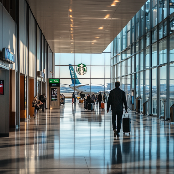 A person in the airport