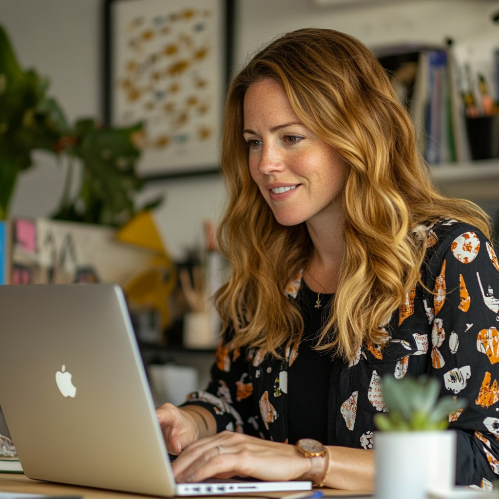 woman on laptop