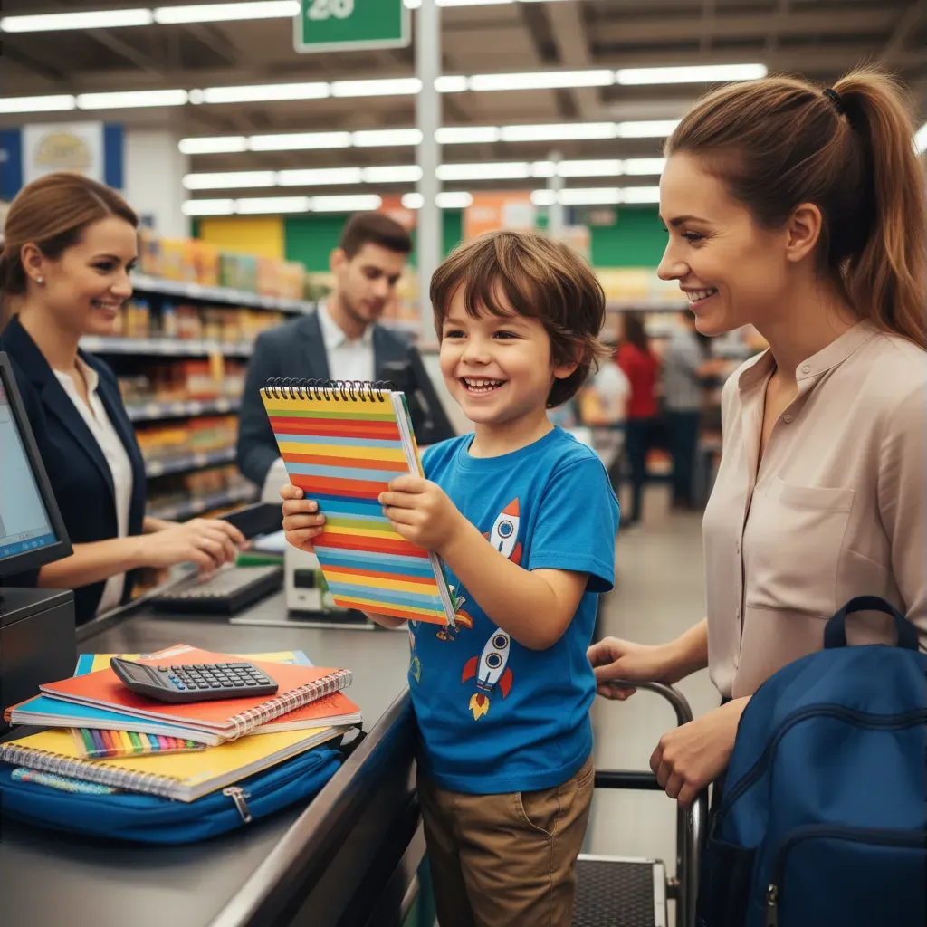 A buy buying school supplies during a tax free weekend