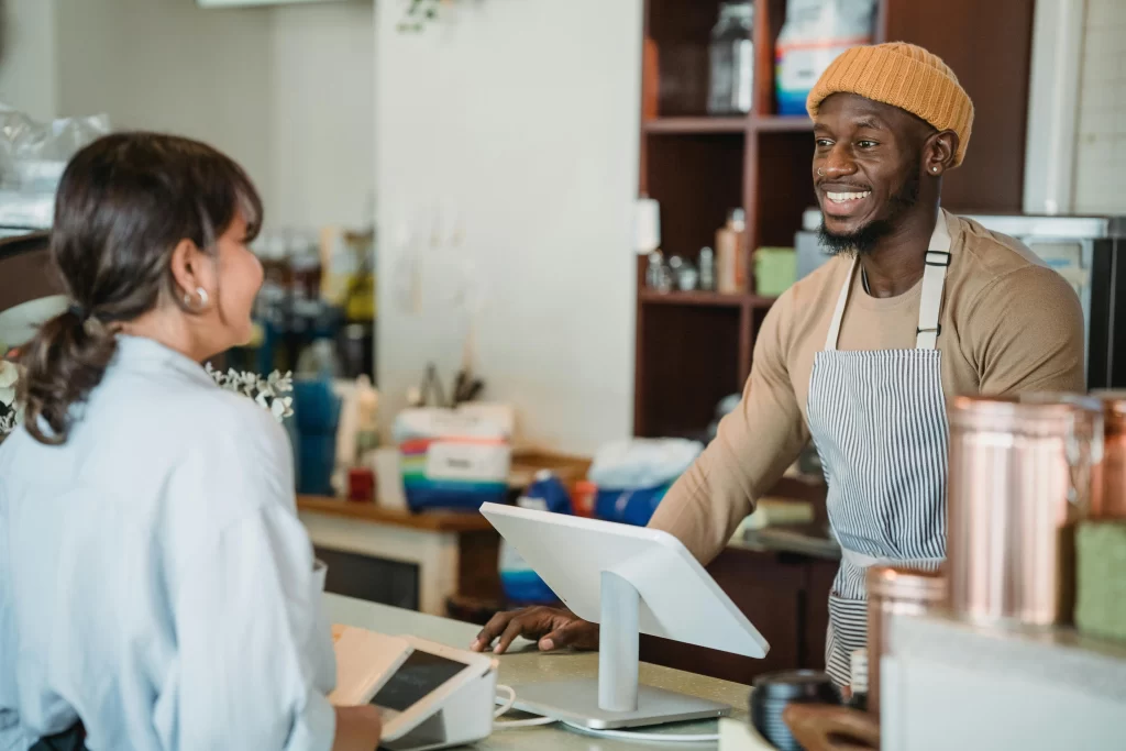 barista working at coffee shop