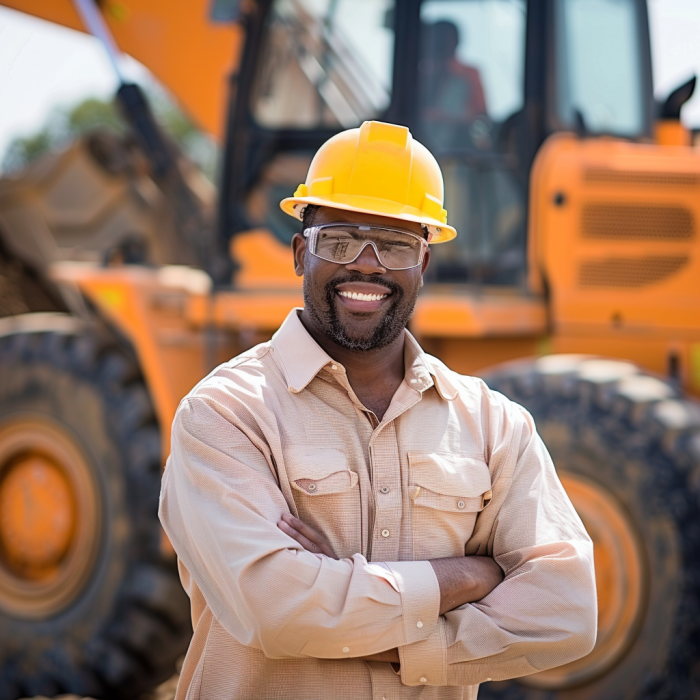 A business owner on a construction site