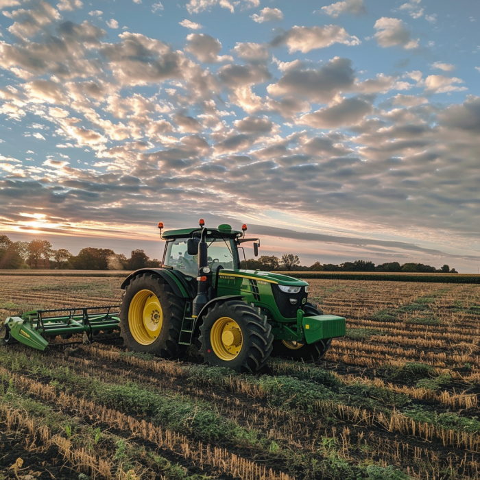 Tractor in a field