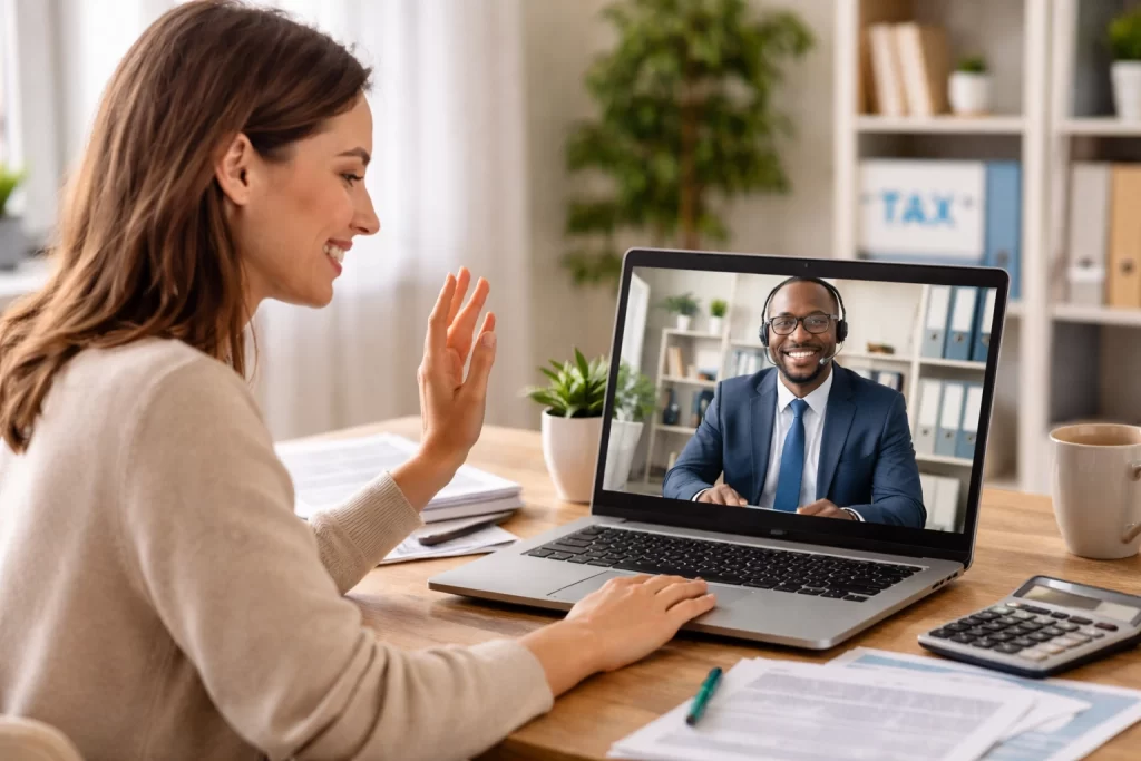 meeting with tax professional over zoom