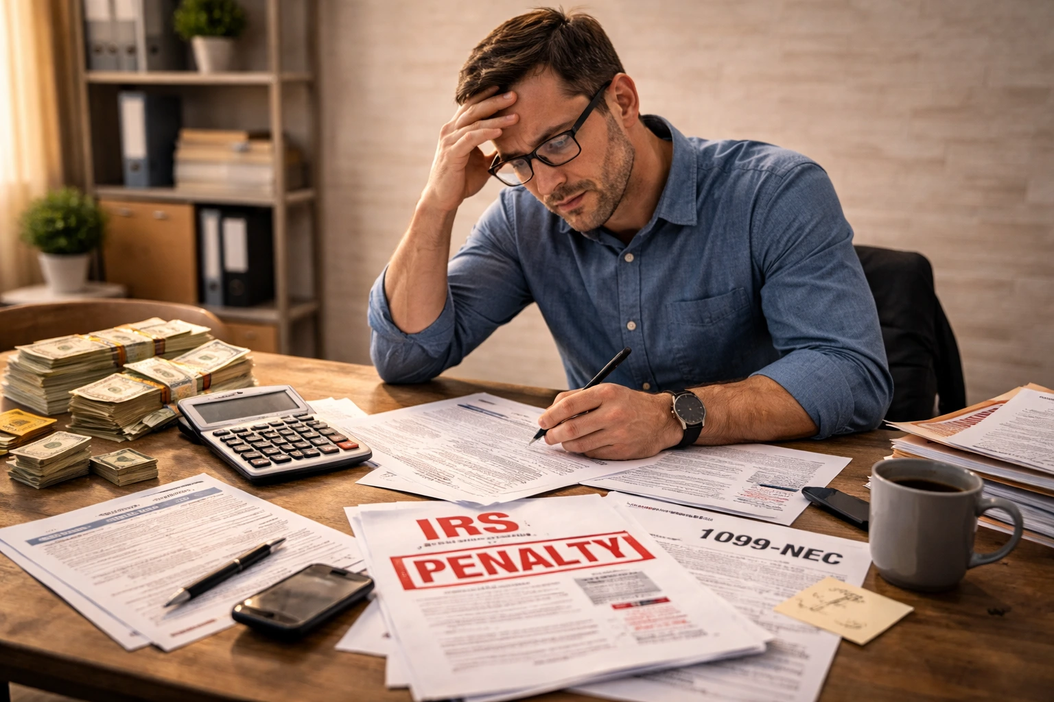 stressed business owner