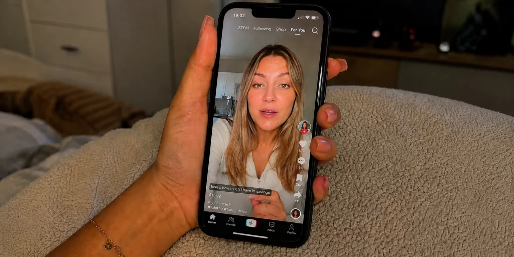 watching a tiktok about finances